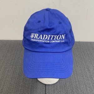 Tradition Transportation Company Baseball Hat Mens OSFM Blue Strapback Hit Wear